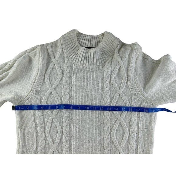 ALLISON BRITTNEY Wome’s Knit Cable Dress Size XL‎ White - Picture 4 of 15